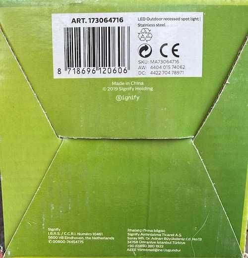 Spot LED incastrat exterior Philips Moss Chrome 3W 270lm PC01763