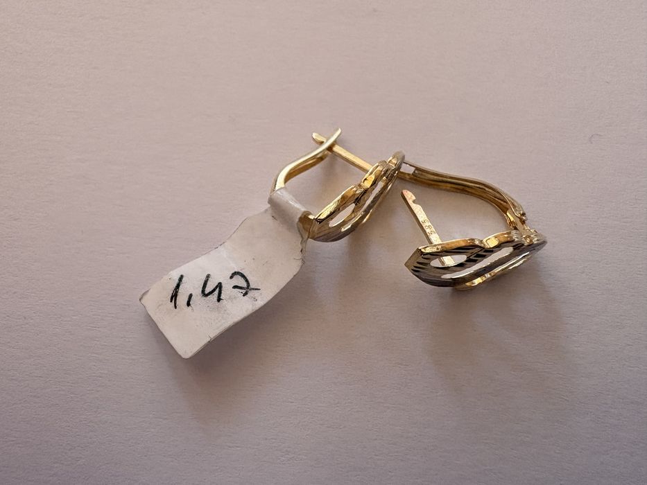 Cercei aur 14 K.