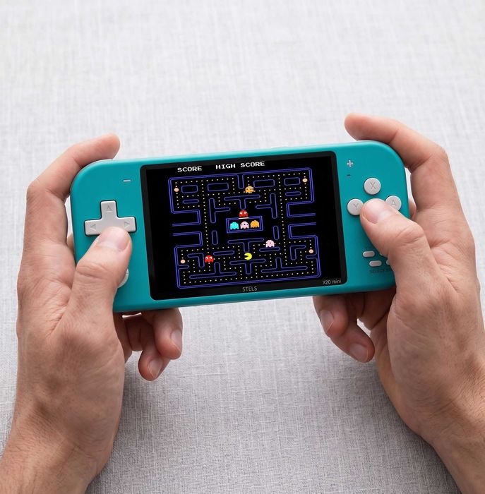 Конзола за игри STELS X20 Mini с 10 000 ретро игри, Super Mario, 4.3 инча, 6 цвята