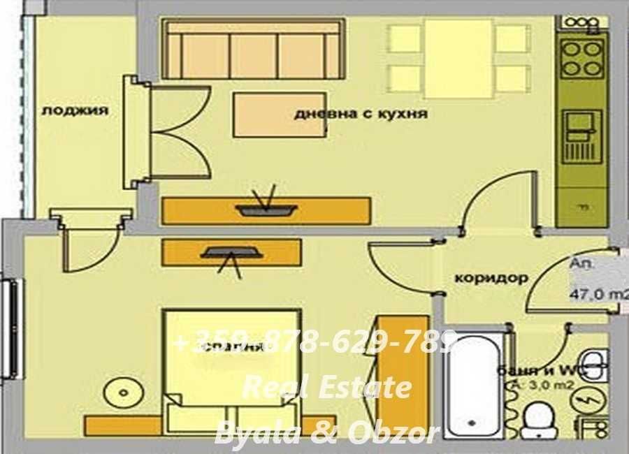 Продава се Двустаен апартамент в Обзор - 55 кв.м за 607 €/кв.м - Снимка #3