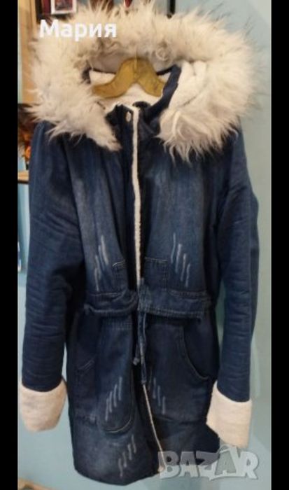 Дамска Дънкова парка