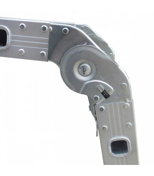 Scara aluminiu, pliabila, 4x4 trepte, 4,6 m, Noua