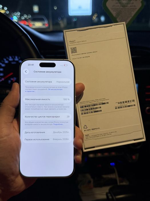 Айфон iPhone 17 256GB 100%