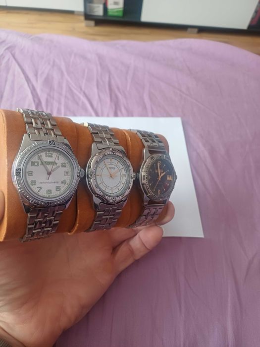 Продавам 3 редки часовника Восток,Vostok,amphibia,автоматик