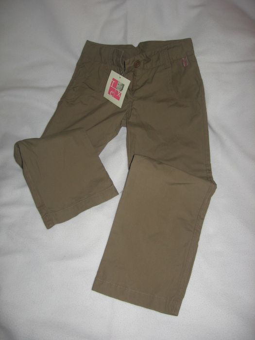 Pantaloni fete, kaki, 5 ani, NOI, TEX