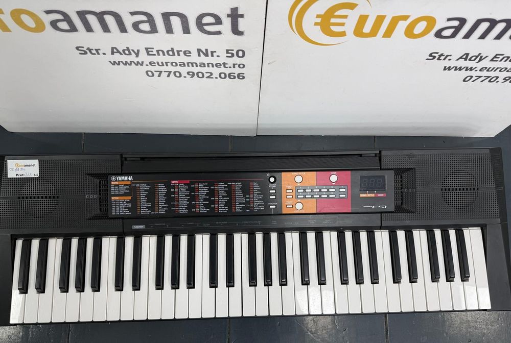 Orga electronica Yamaha PSR-F51, 61 de clape, 120 voci, 114 -A-