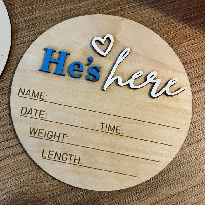 Дървени плакети и месечинки