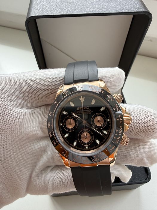 Seiko Mod - Seikotona ROSE GOLD – Cronograf VK63 MECA-QUARTZ