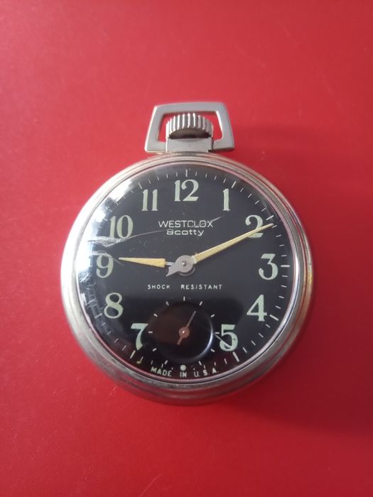 Стар Джобен Механичен Часовник WESTCLOX Scotty SHOCK RESISTANT Made in