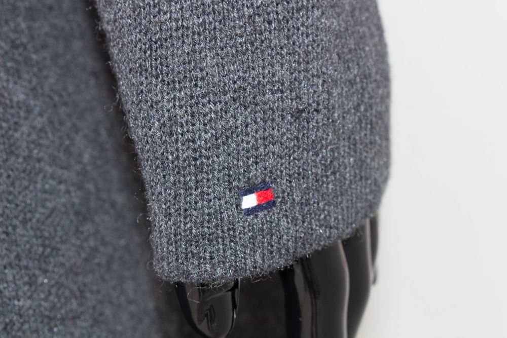 TOMMY HILFIGER дамска жилетка без закопчаване памук вълна с ресни