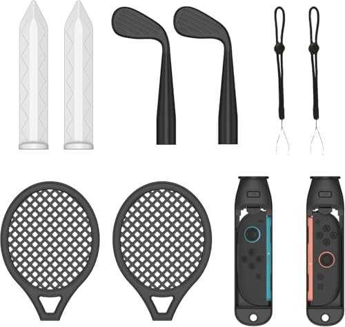 Нов 10 в 1 спортен комплект за Nintendo Switch 2 аксесоари спорт тенис голф меч волан