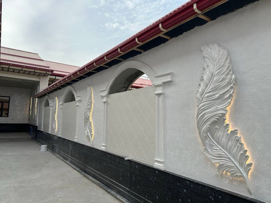 Travertin attacento fasad