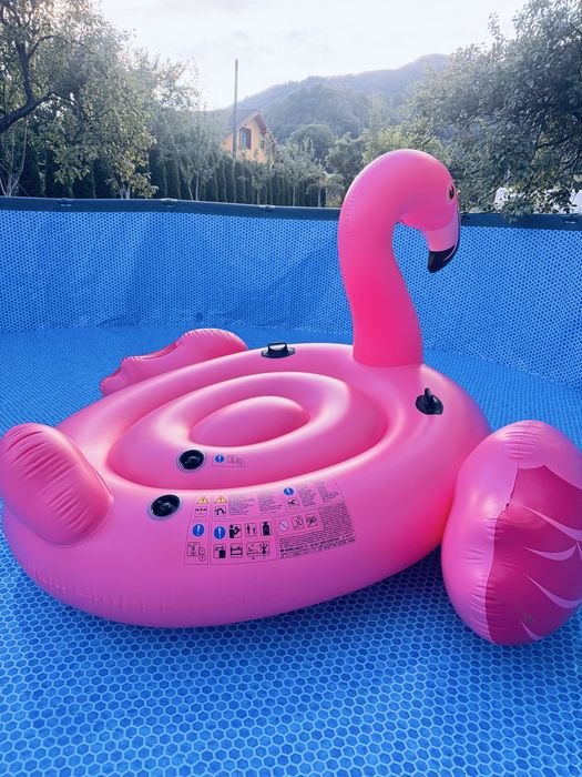 Saltea gonflabilă Flamingo Gigant 2.18 x 2.11 x 1.36 m