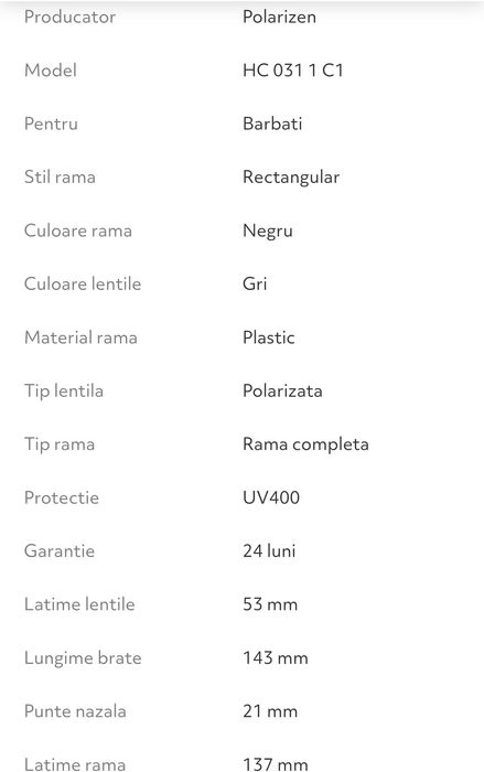 Ochelari de soare barbati Lensa/Noi/Garanție/ Polarizen CH3957D C1 Polarizati