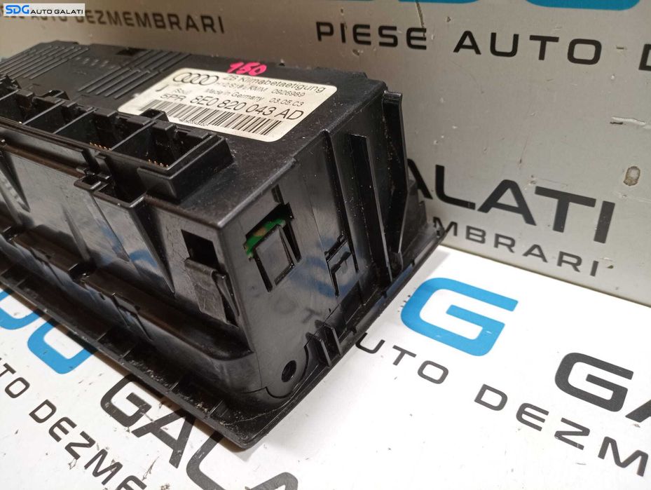 Climatronic Panou Comanda AC Aer Conditionat Clima Audi A4 B6 2001 - 2005 Cod 8E0820043AD [M7813]
