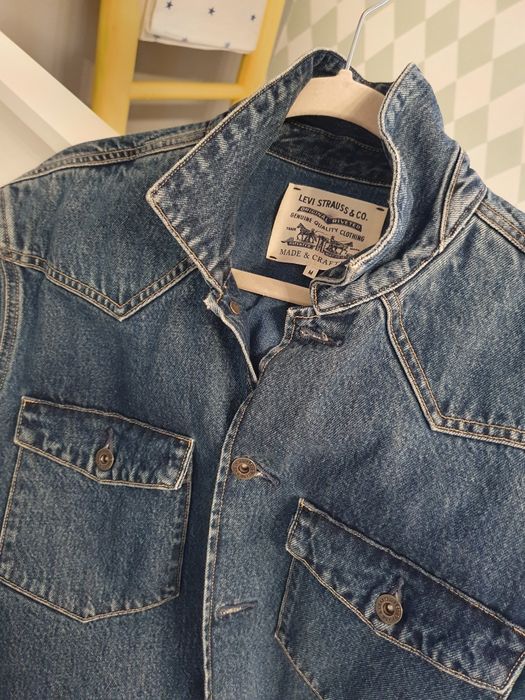 Trench din denim Levis, M, nou