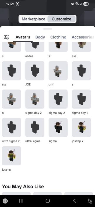 Продам аккаунт в роблоксе