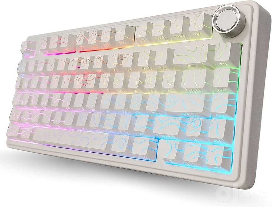 Клавиатура AULA  F75 BLACK CONTUR +WHITE CONTUR- оригинал