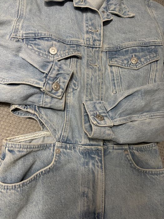 Зара Zara XS гащеризон деним дънков