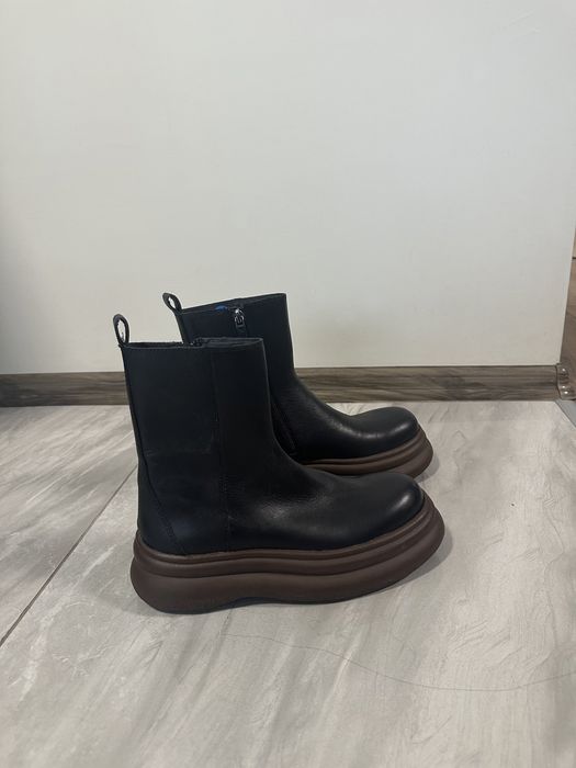 Кожени Ботуши Zara Естествена Кожа