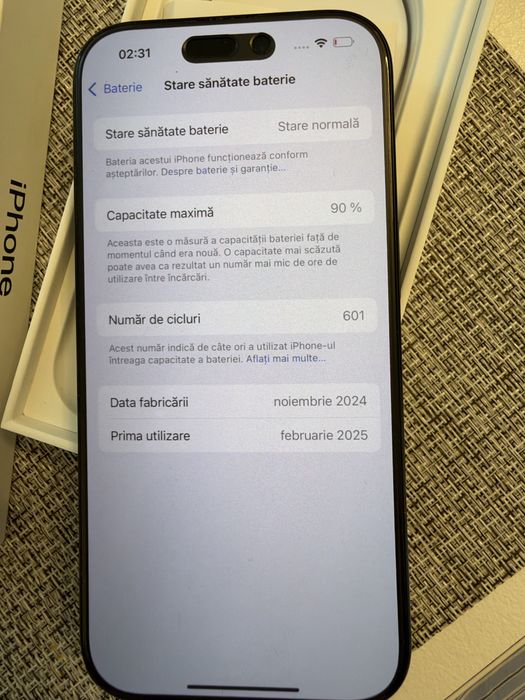 Vand iphone 16 pro 128GB