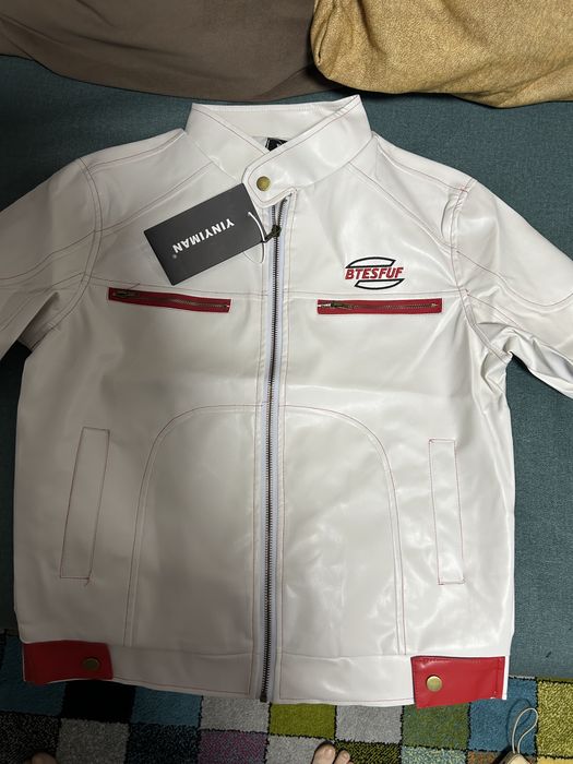 Куртка ветровка , экокожа , на молнии