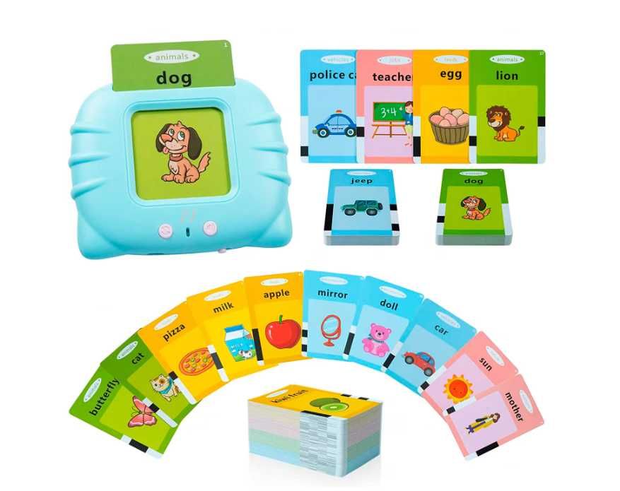 Детски карти за учене на английски думи със звукови ефекти