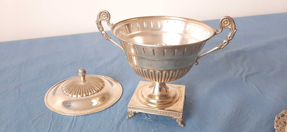 Zaharnita, argint masiv 800, F.lli Fossi, Italia, an 1955, 144 g