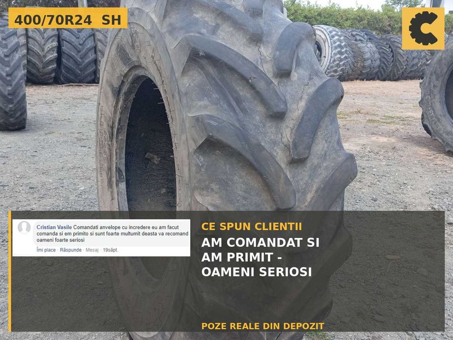 Anvelope 400/70R24 405/70R24 Firestone Cauciucuri Telescopic Buldo SH Garantie Factura Manitou JCB Merlo