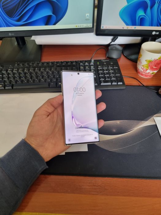 Samsung note 10+ 5G 12/256gb iwlawi zur aybi yuq tozza telefon