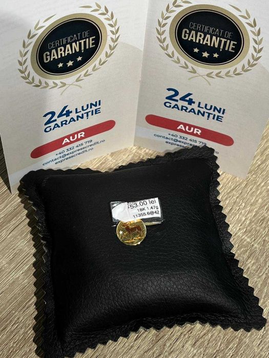 (Ag42) Medalion aur 18K 1.47gr B11355.6 2 Ani Garantie