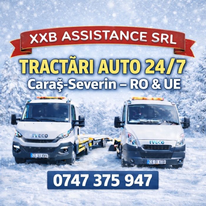 Tractari auto Caras Severin 24/7- Transport auto Europa