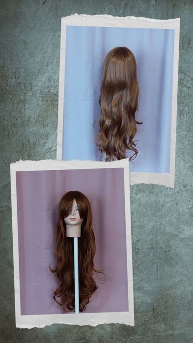 Нови перуки  ,черна, синя,кестенява / боб / синя