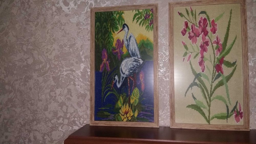 Картины вышитые (ручная работа)