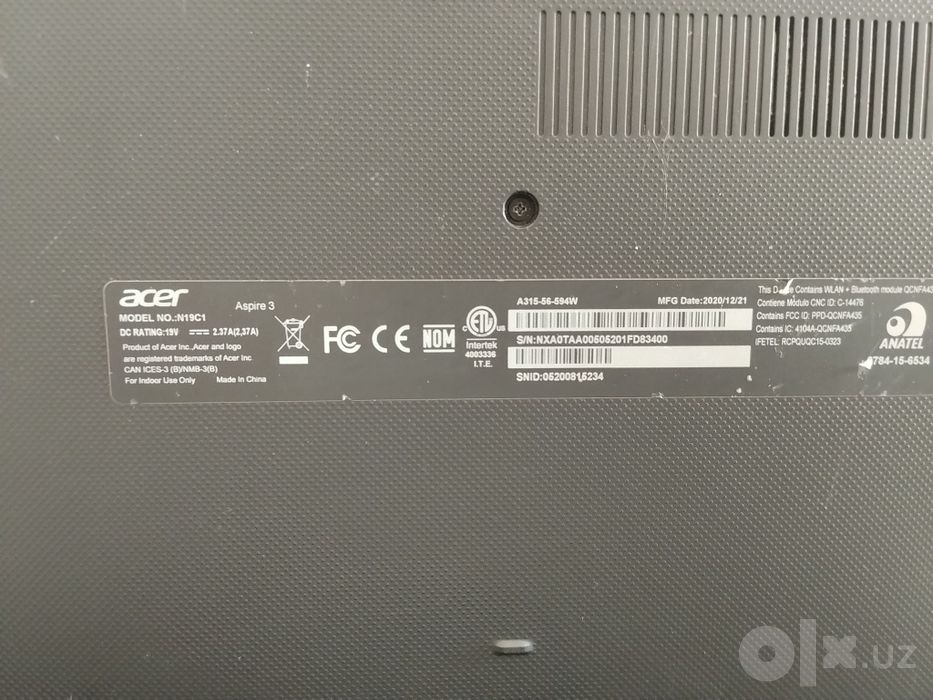 Ноутбук ACER I5/8/256