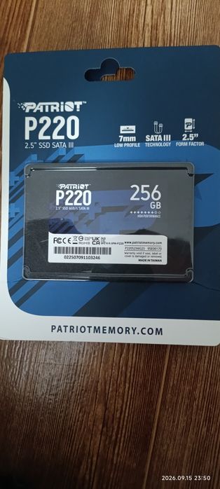Жёсткий диск SSD Patriot 256gb
