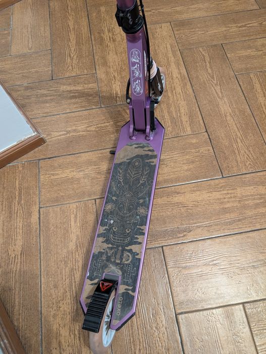 Trotinetă Oxelo mid 5 cu Suspensii şi Frâne pe Ghidon Mid 5 Violet Copii
