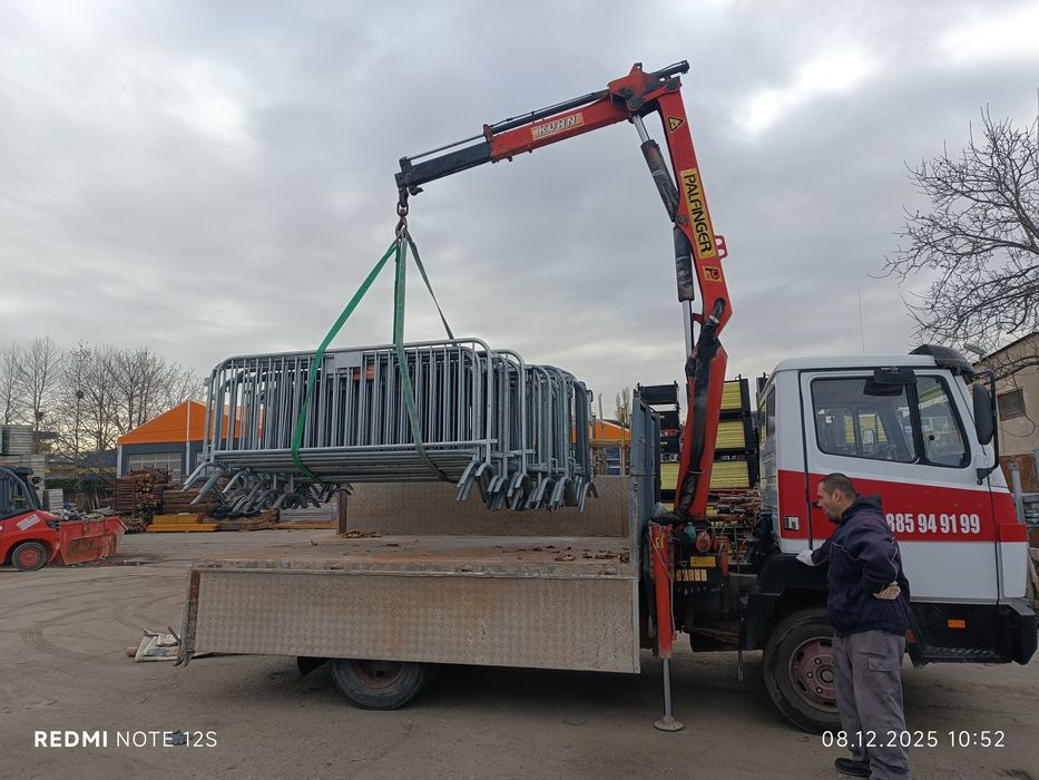 Услуги самосвал с кран