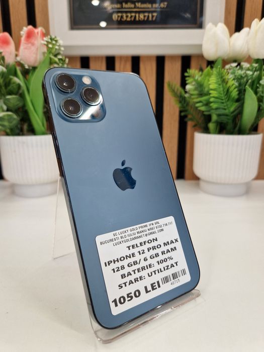 Iphone 12 Pro Max 128GB / 6GB RAM 100% Baterie Garantie! #48715