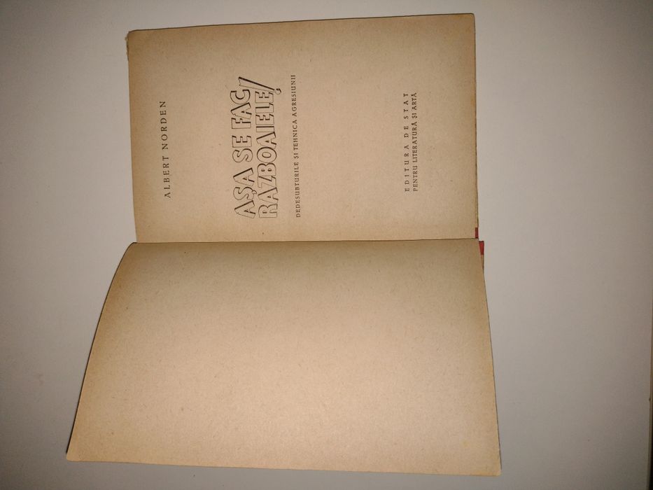 Cărți, Dacia 1300 (autoturismul) și Așa se fac războaiele! A.Norden