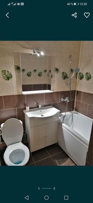 închiriez apartament cu 2 camere complet mobilat și utilat