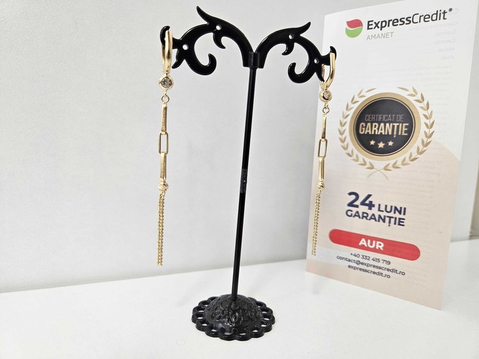 Cercei Aur 14K 3.46g (Ag1 Alexandru B.53347.1) Garantie 2 ani!
