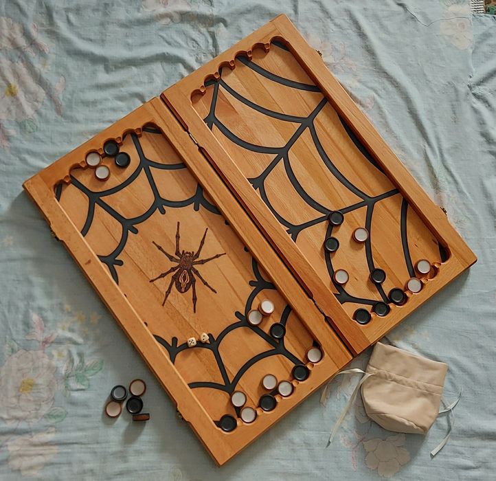 Нарды  Паук  древесина