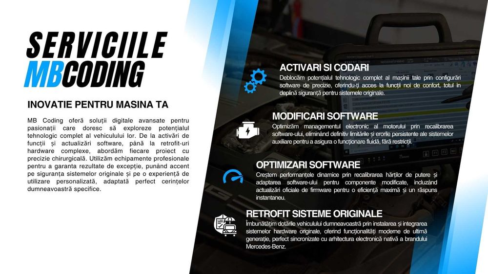 Codari Diagnoza Tester Mercedes REMOTE Activari functii de la distanta