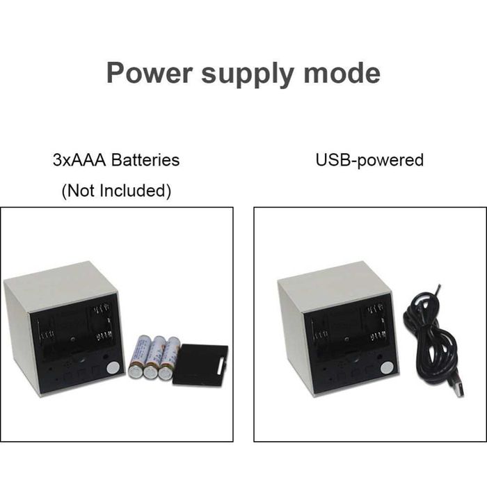 Ceas digital cub lemn