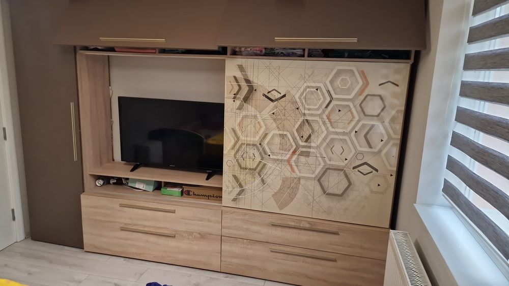 Vand biblioteca 3m lățime ,înălțime 203 cm ,adâncime 43