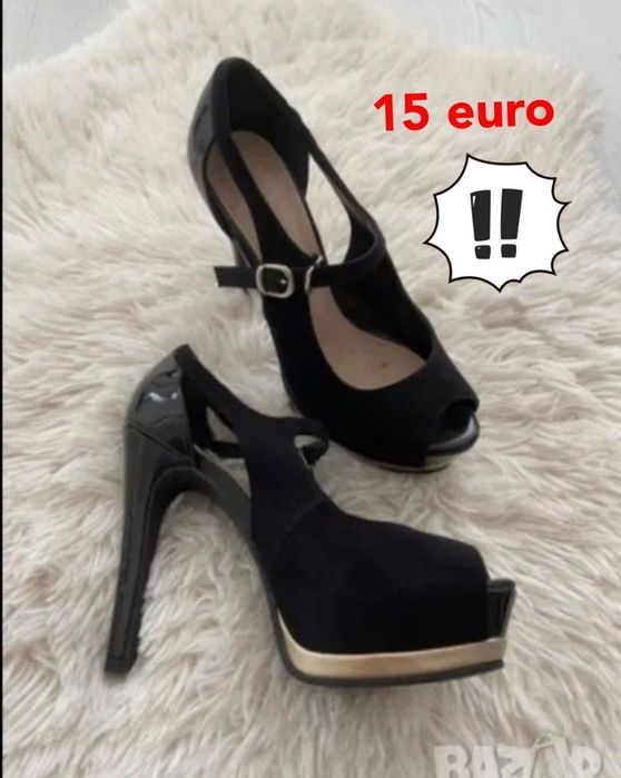 Ботуши Обувки Loubutin сандал ток платформа 37