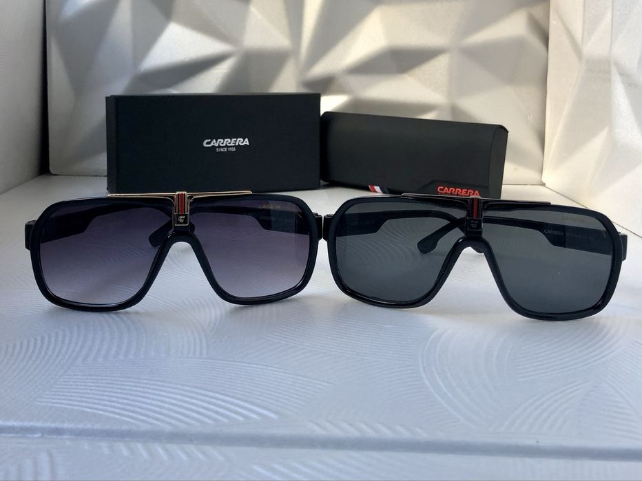 Мъжки слънчеви очила маска carrera 2 цвята черни