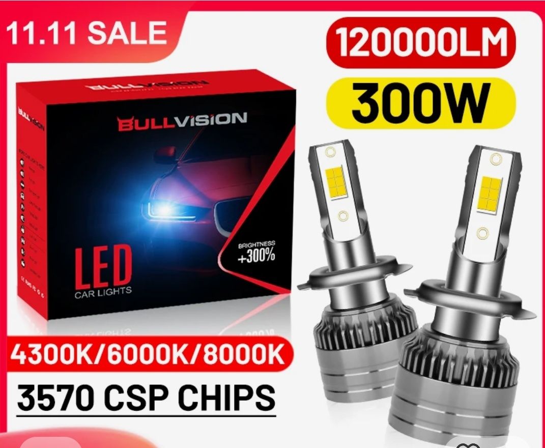 Лед крушки Н7 300W гр. Пловдив Коматевски възел • OLX.bg