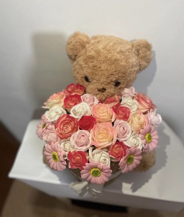 Букет из мыльных роз